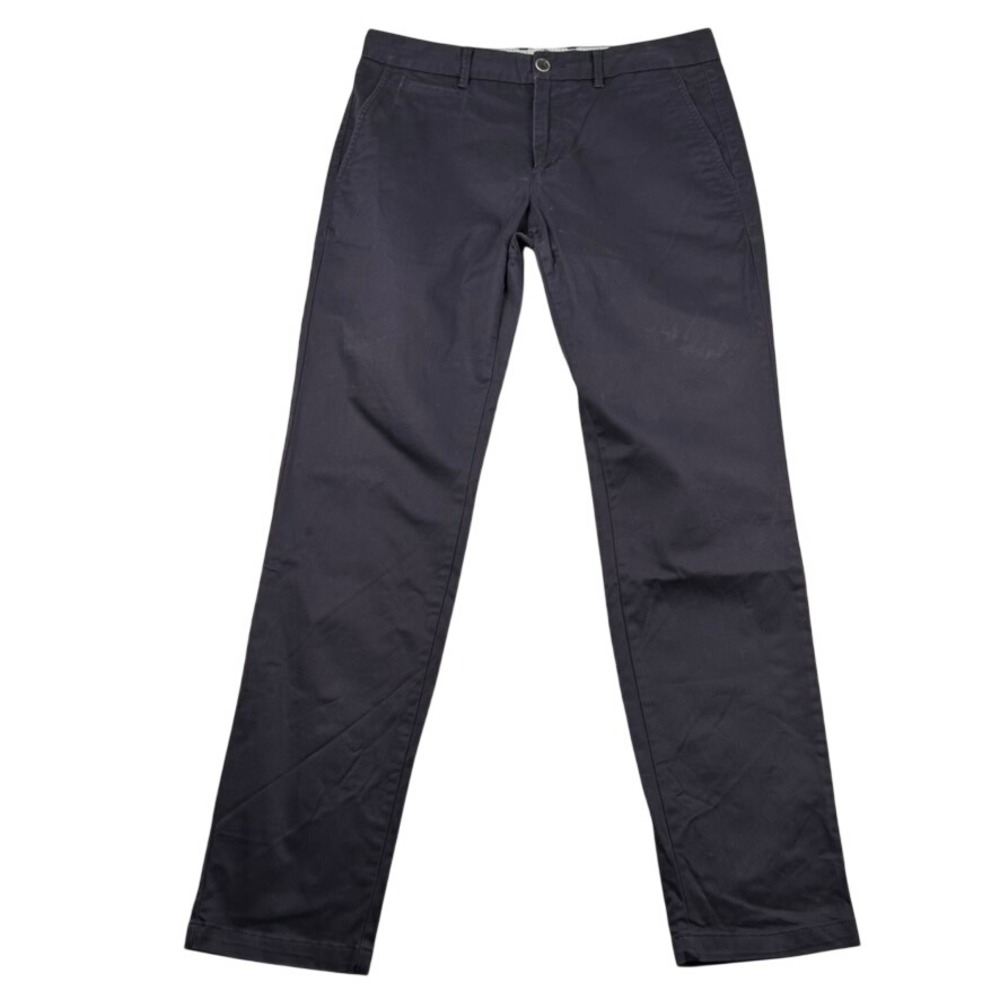 Perk Slim Fit Stretch Chinos Mens 33x32 Navy Blue Cotton Blend Casual Pants